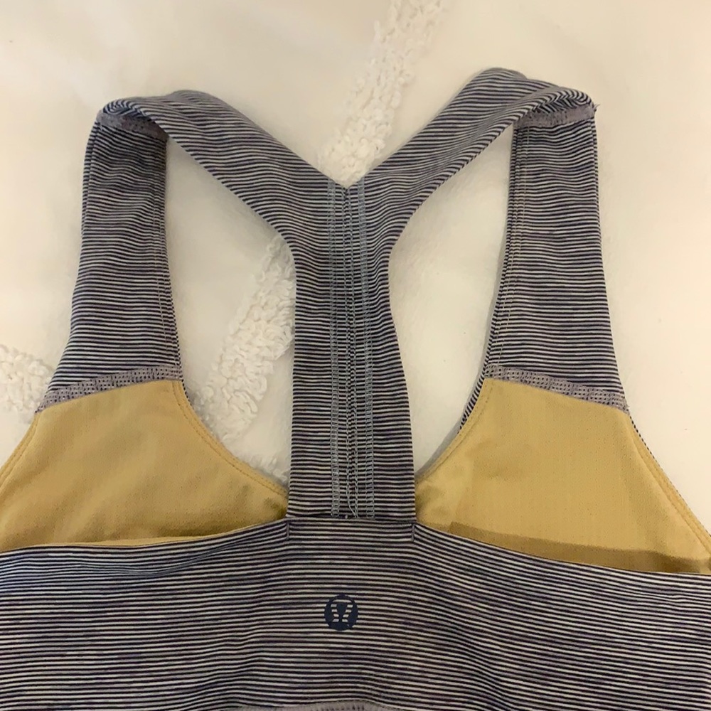 lululemon drawstring tank with built in bra